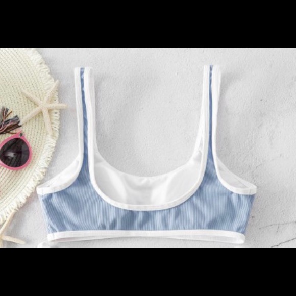💚3/$20💚 Light Blue Zaful Bikini Top - Picture 3 of 6